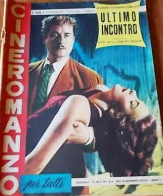CINEROMANZO PER TUTTI magazine side cover Issue 5 July 1954