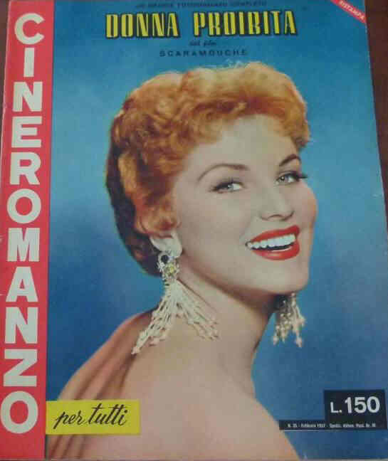 CINEROMANZO PER TUTTI magazine side cover Issue 35 February 1957