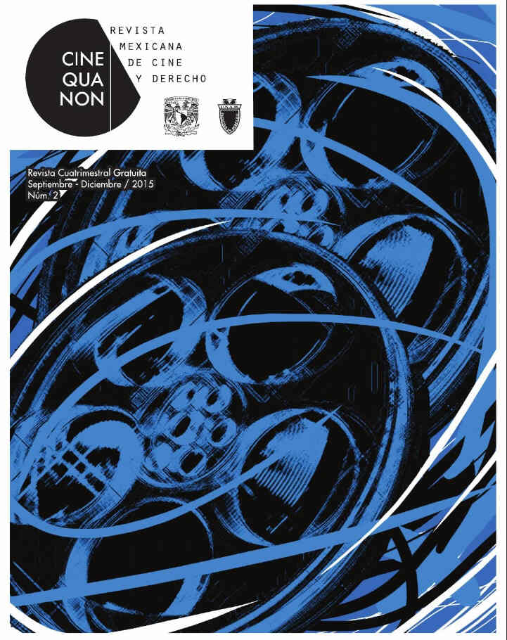 CINE QUA NON (Mexico) magazine side cover Issue 2 September/December 2015