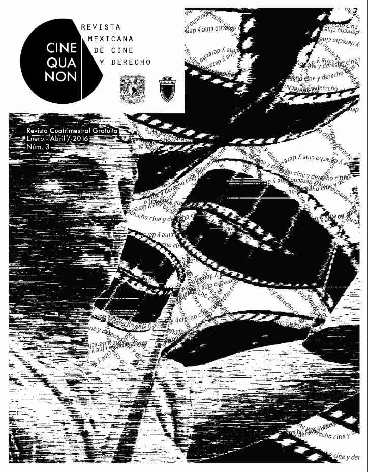 CINE QUA NON (Mexico) magazine side cover Issue 3 January/April 2016