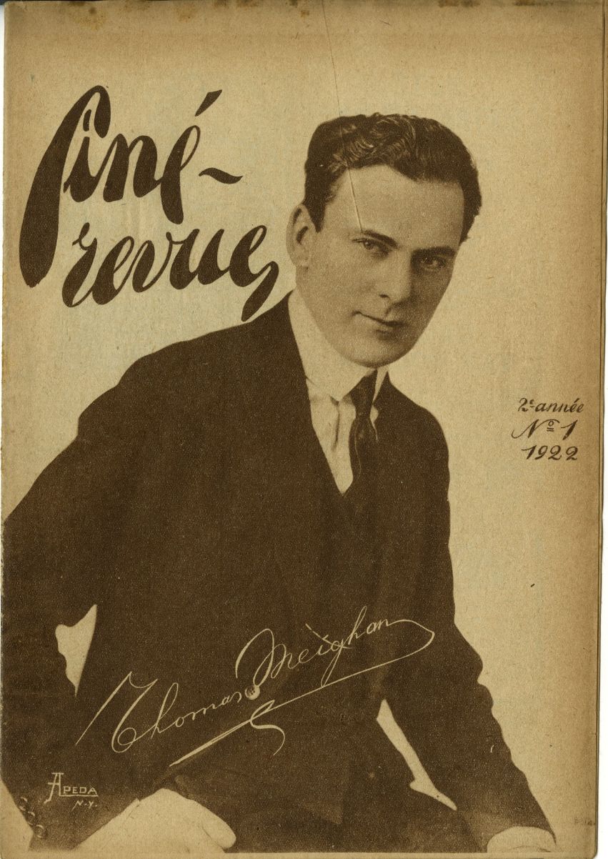 CINE REVUE (20s Be) magazine side cover Issue 1 1 April 1922
