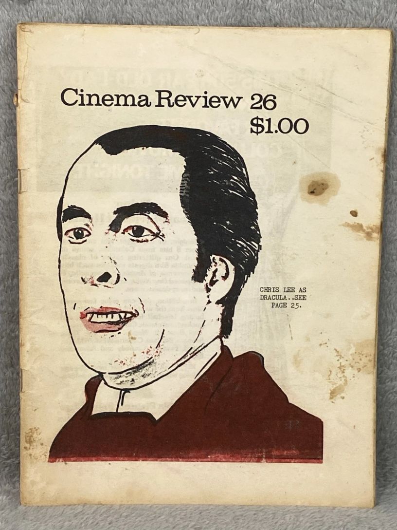 CINEMA REVIEW INDIANAPOLIS magazine side cover Issue 26  April 1977