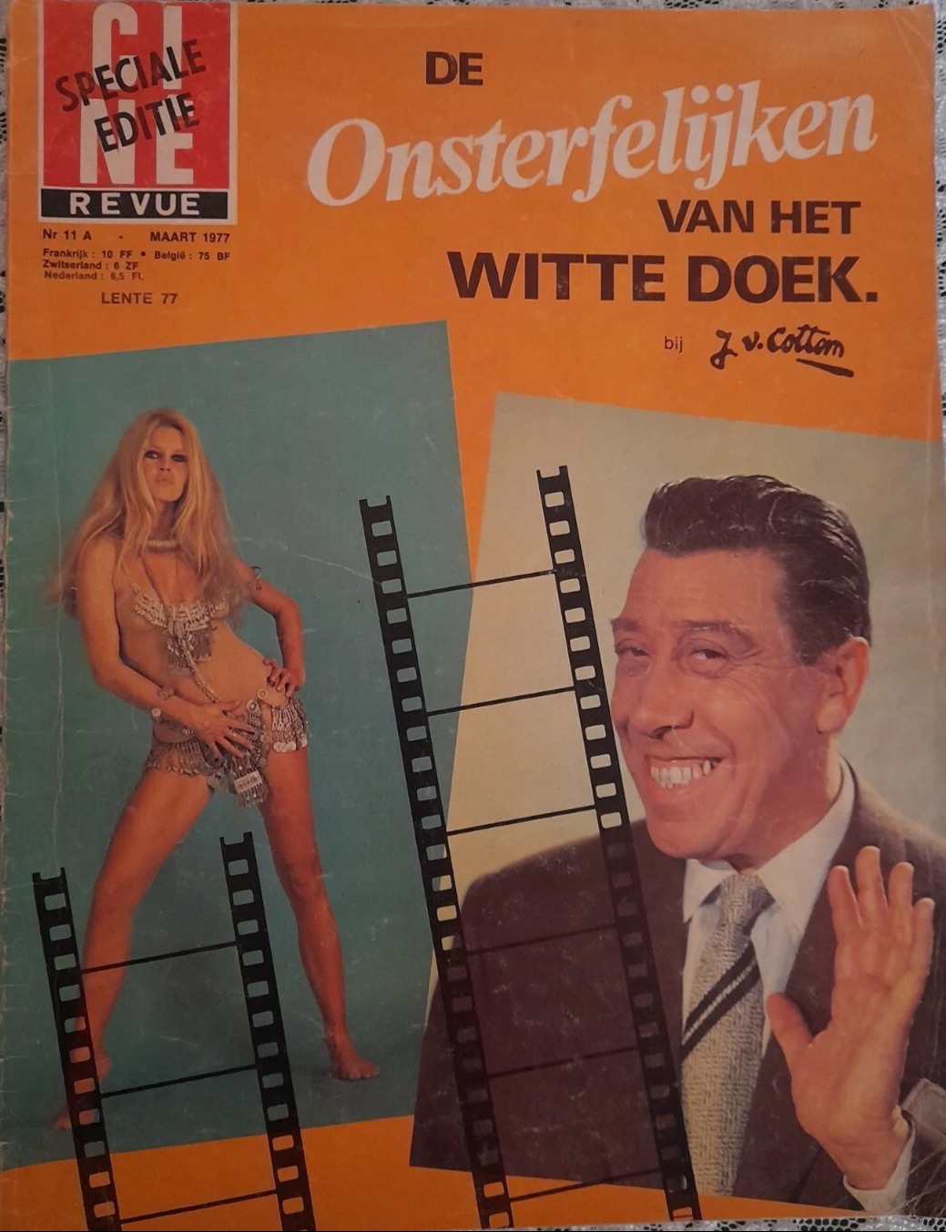 ONSTERFELIJKEN VAN HET WITTE DOEK magazine side cover Issue 11  March 1977