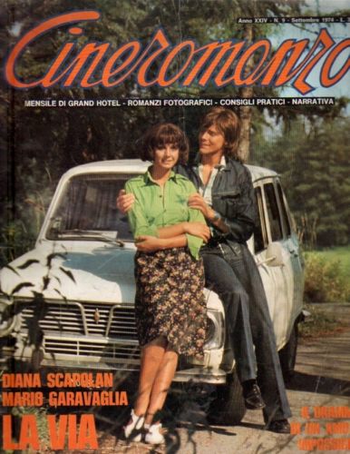 CINEROMANZO magazine side cover September 1974