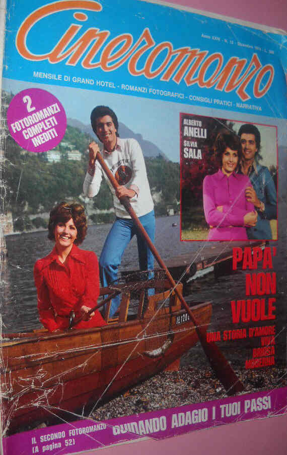 CINEROMANZO magazine side cover December 1974