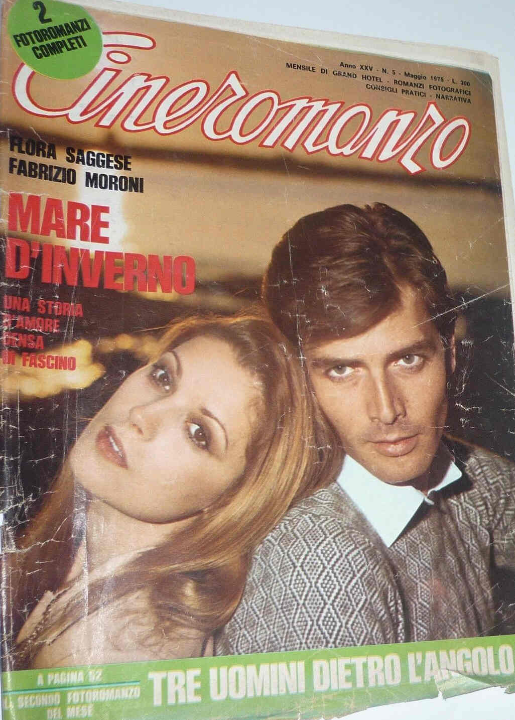 CINEROMANZO magazine side cover May 1975