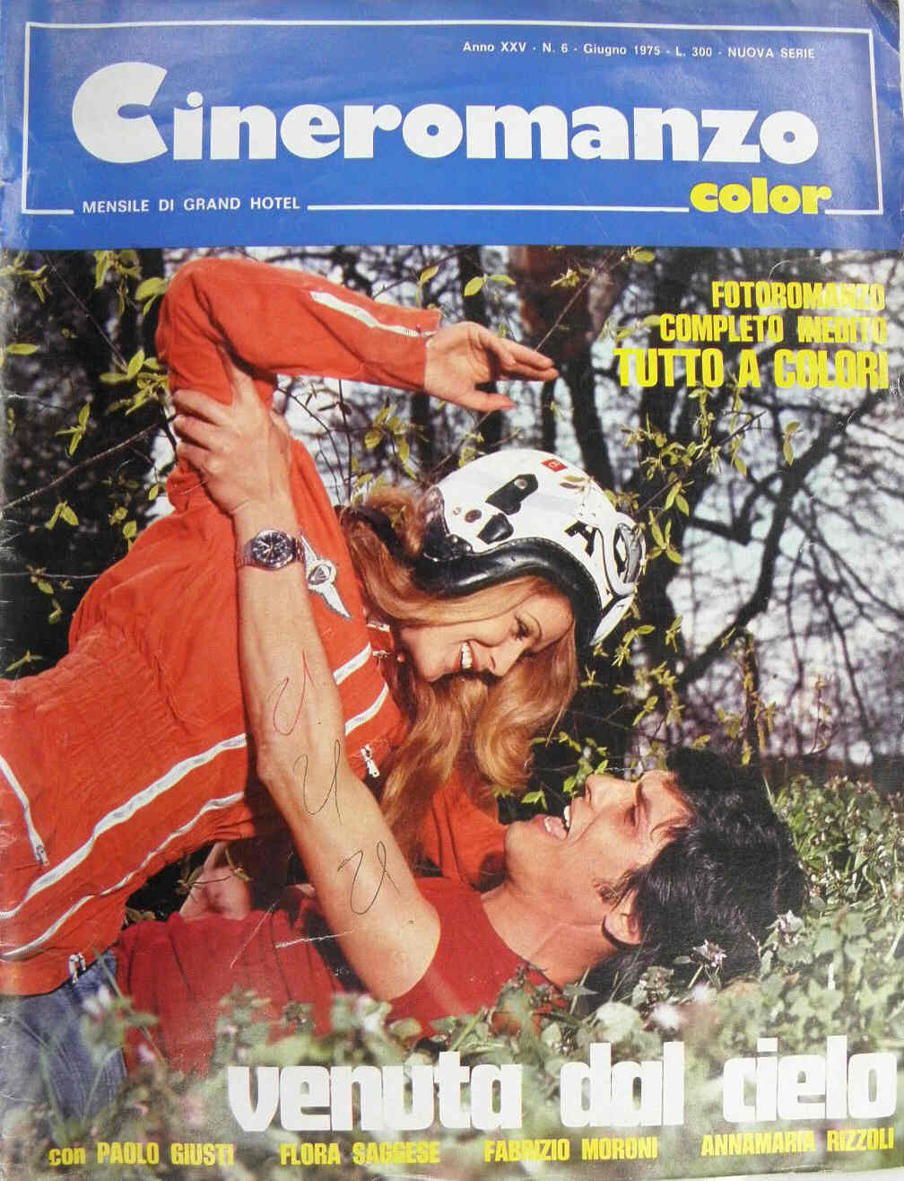 CINEROMANZO magazine side cover June 1975