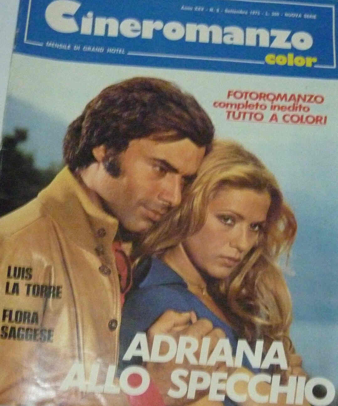 CINEROMANZO magazine side cover September 1975
