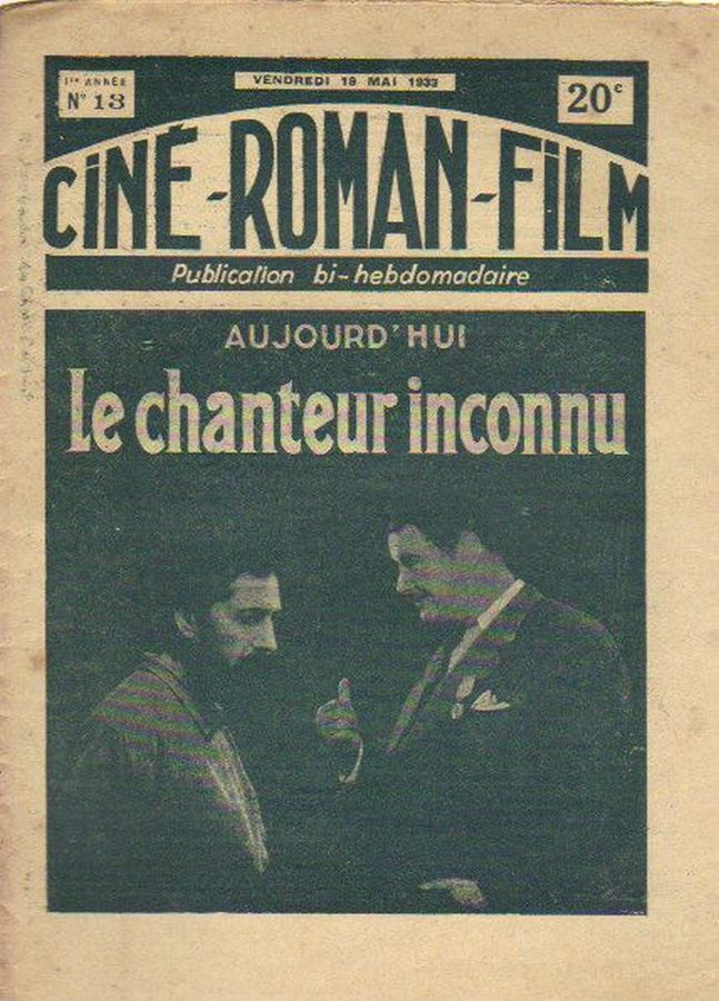 CINE-ROMAN-FILM magazine side cover Issue 13 19 May 1933