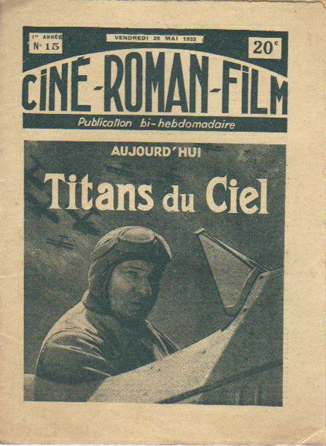 CINE-ROMAN-FILM magazine side cover Issue 15 26 May 1933