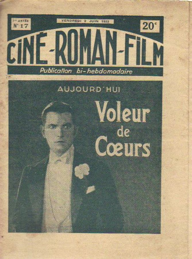 CINE-ROMAN-FILM magazine side cover Issue 17 2 June 1933