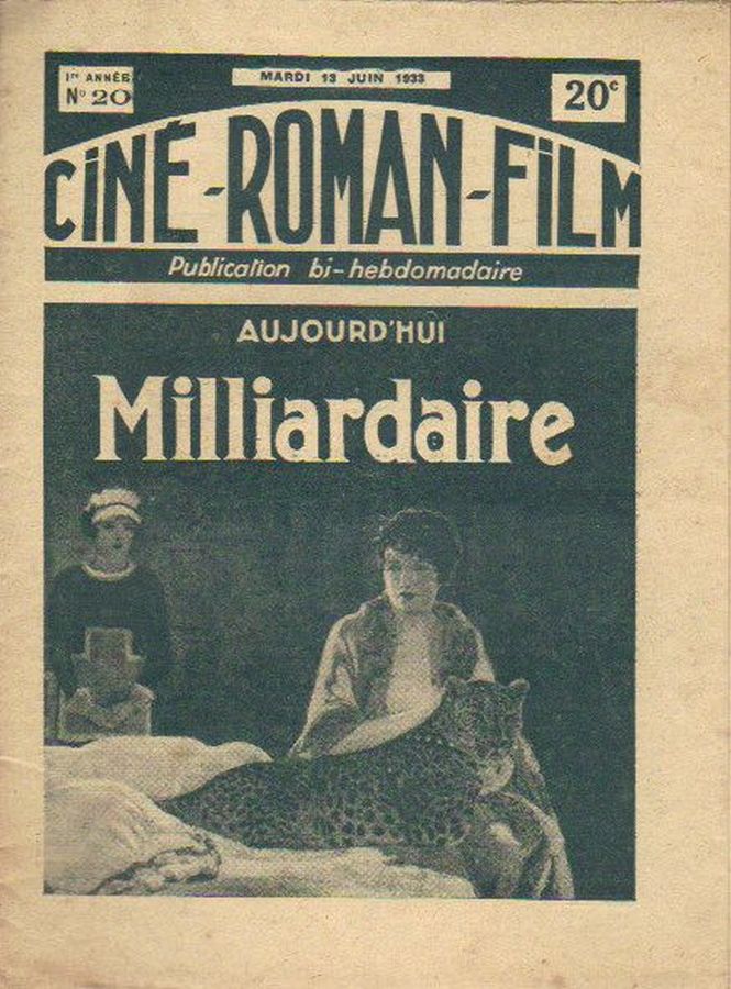 CINE-ROMAN-FILM magazine side cover Issue 20 13 June 1933