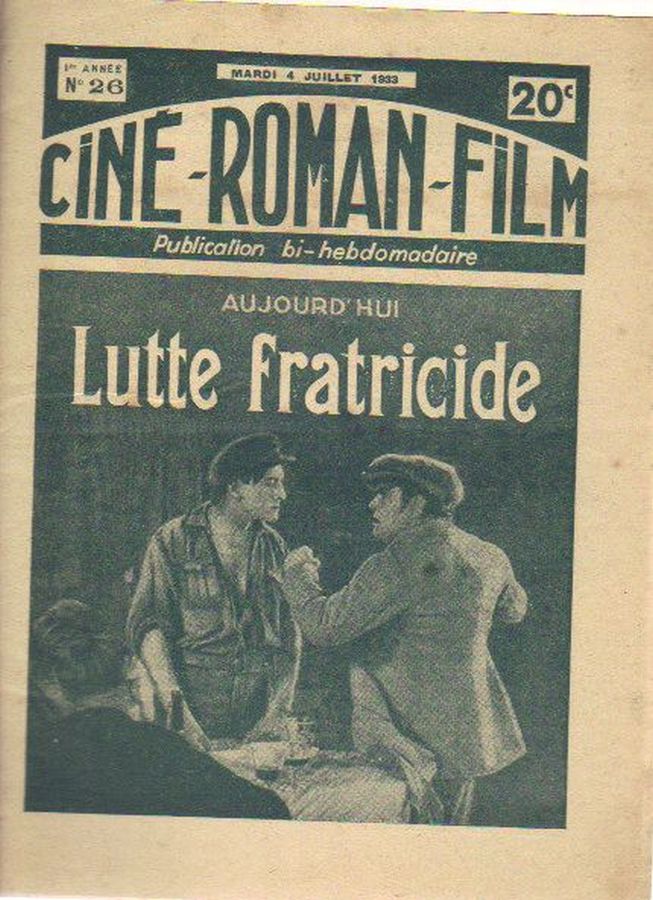CINE-ROMAN-FILM magazine side cover Issue 26 4 July 1933