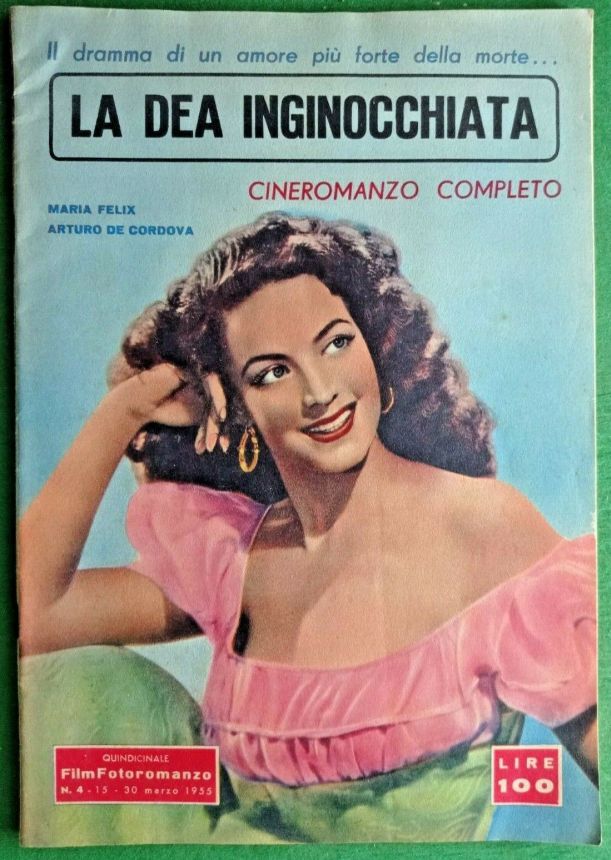CINEROMANZO COMPLETO magazine side cover Issue 4 15 March 1955