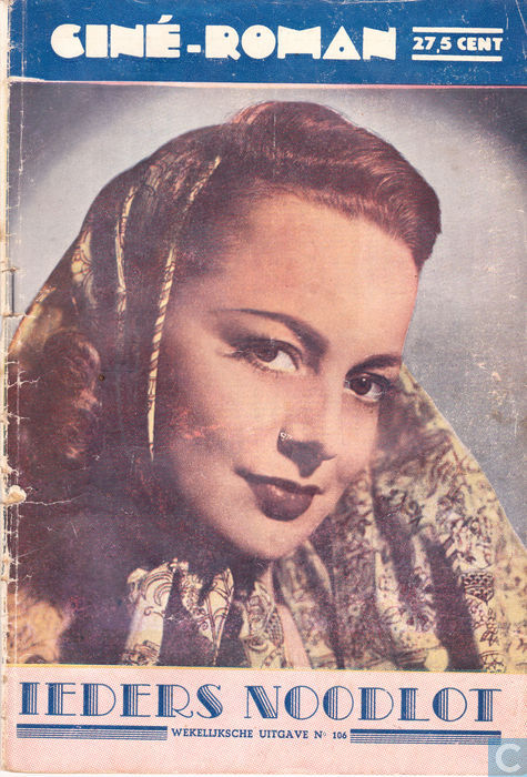 CINE-ROMAN (Nl) magazine side cover Issue 106  1947