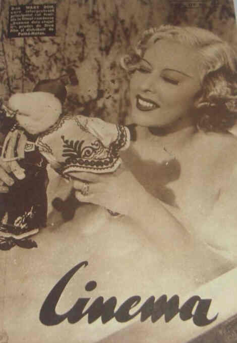 CINEMA (Romania) magazine side cover Issue 344 2 October 1937