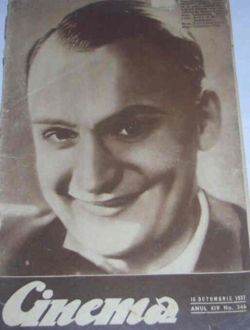 CINEMA (Romania) magazine side cover Issue 346 16 October 1937