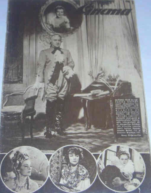 CINEMA (Romania) magazine side cover 31 December 1938