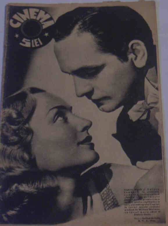 CINEMA (Romania) magazine side cover 13 May 1939