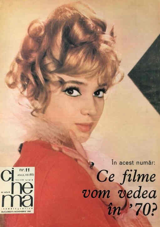 CINEMA (Romania) magazine side cover Issue 83  November 1969