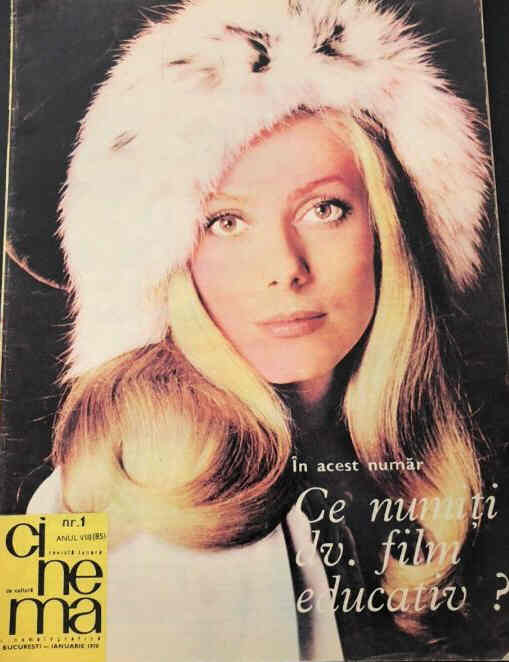 CINEMA (Romania) magazine side cover Issue 85  January 1970