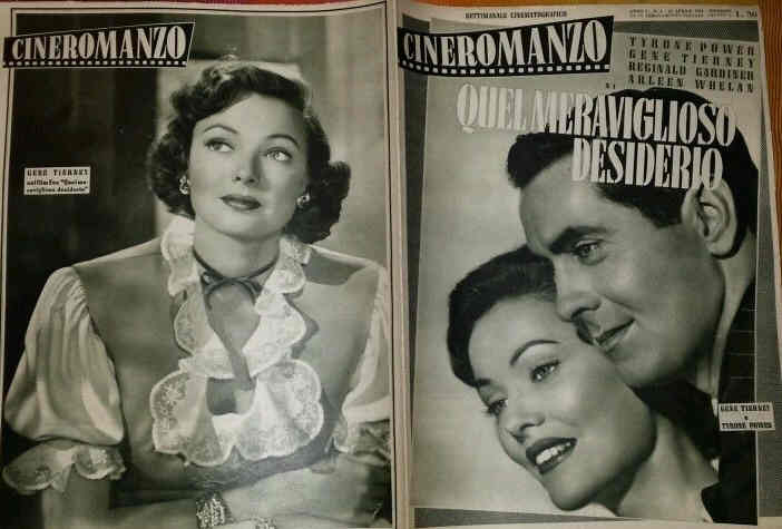 CINEROMANZO: SETTIMANALE CINEMATOGRAFICO magazine side cover Issue 4 22 April 1950