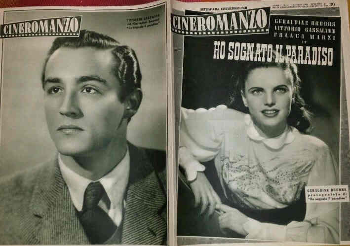 CINEROMANZO: SETTIMANALE CINEMATOGRAFICO magazine side cover Issue 14 1 July 1950