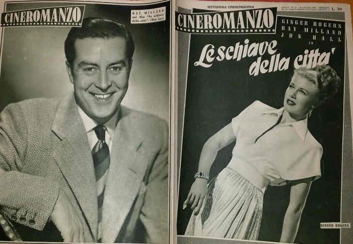 CINEROMANZO: SETTIMANALE CINEMATOGRAFICO magazine side cover Issue 16 15 July 1950