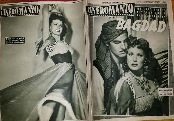 CINEROMANZO: SETTIMANALE CINEMATOGRAFICO magazine side cover Issue 27 30 September 1950