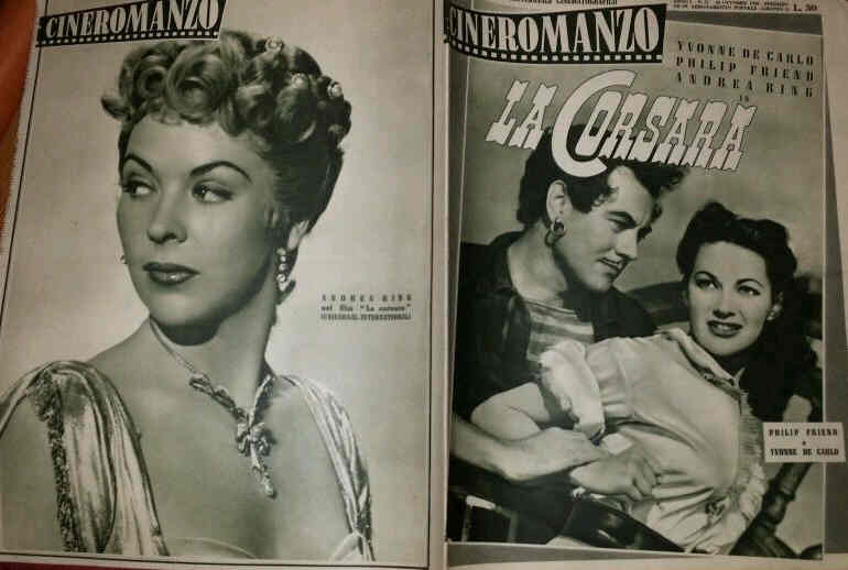 CINEROMANZO: SETTIMANALE CINEMATOGRAFICO magazine side cover Issue 31 28 October 1950