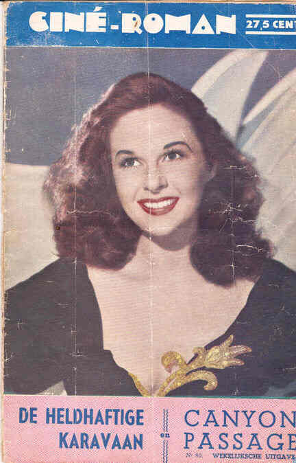 CINE-ROMAN (In Dutch) magazine side cover Issue 80  1947