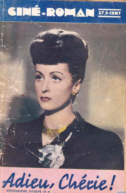CINE-ROMAN (In Dutch) magazine side cover Issue 91  1947