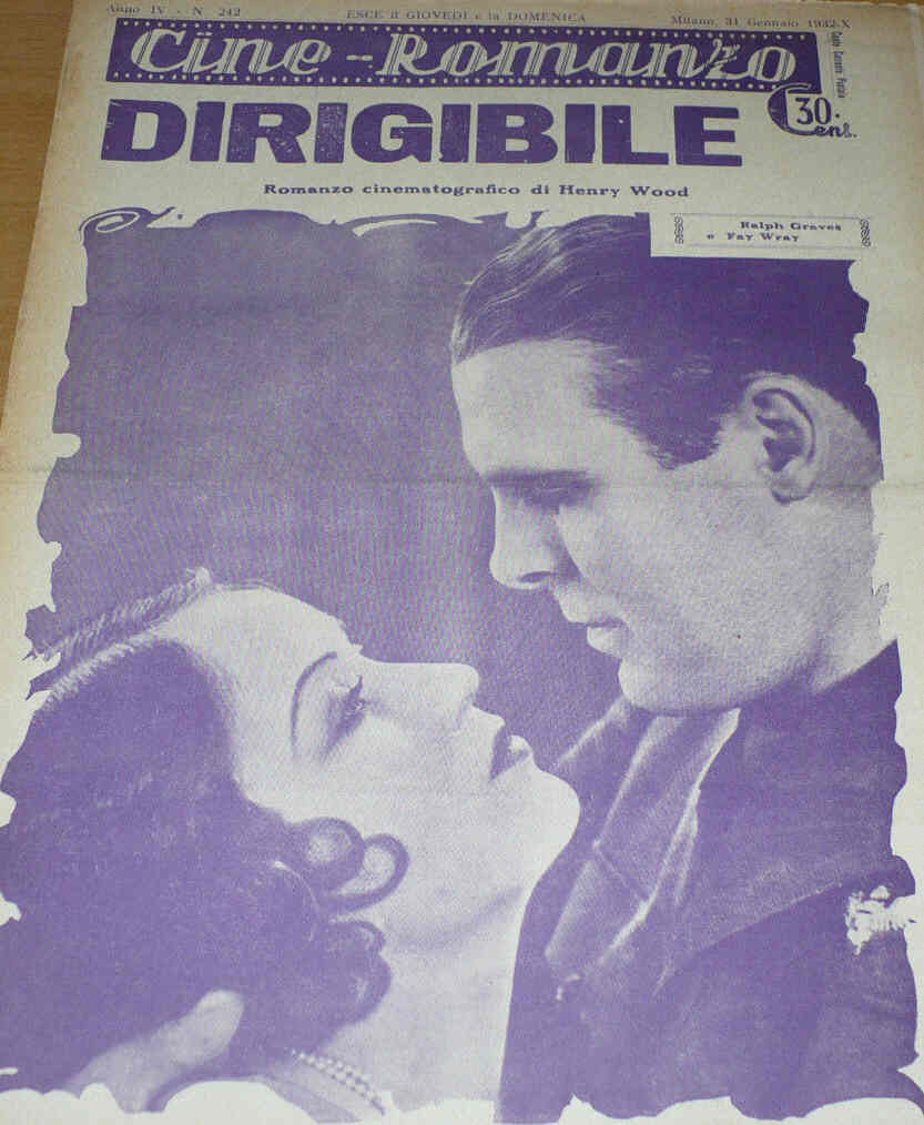 CINE ROMANZO magazine side cover Issue 242 31 January 1932