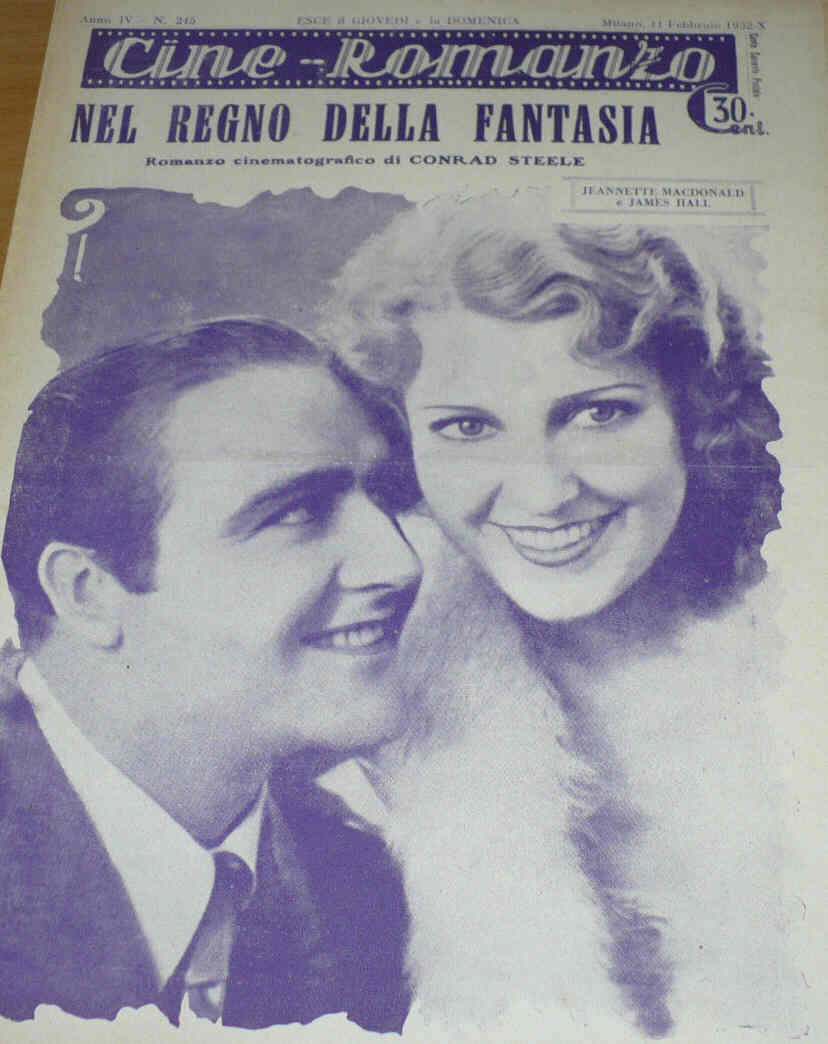 CINE ROMANZO magazine side cover Issue 245 11 February 1932