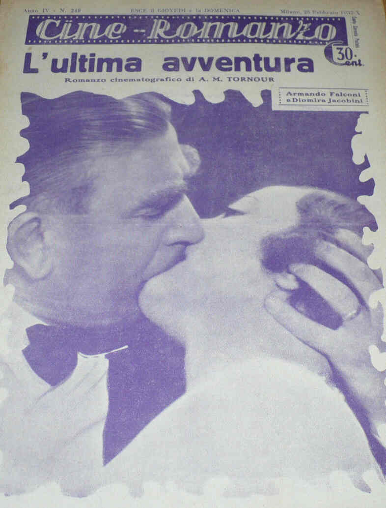 CINE ROMANZO magazine side cover Issue 249 25 February 1932