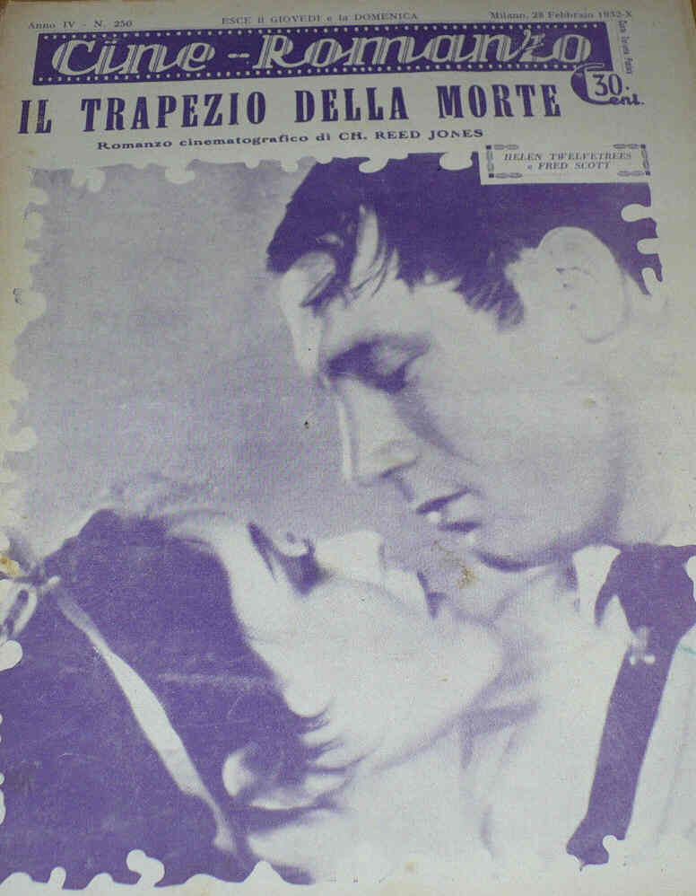 CINE ROMANZO magazine side cover Issue 250 28 February 1932