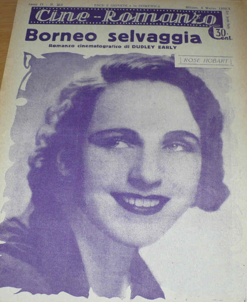 CINE ROMANZO magazine side cover Issue 252 6 March 1932