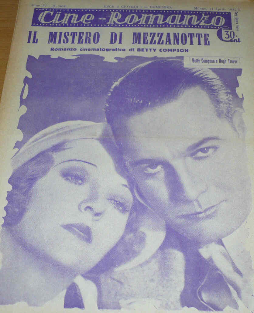 CINE ROMANZO magazine side cover Issue 263 14 April 1932