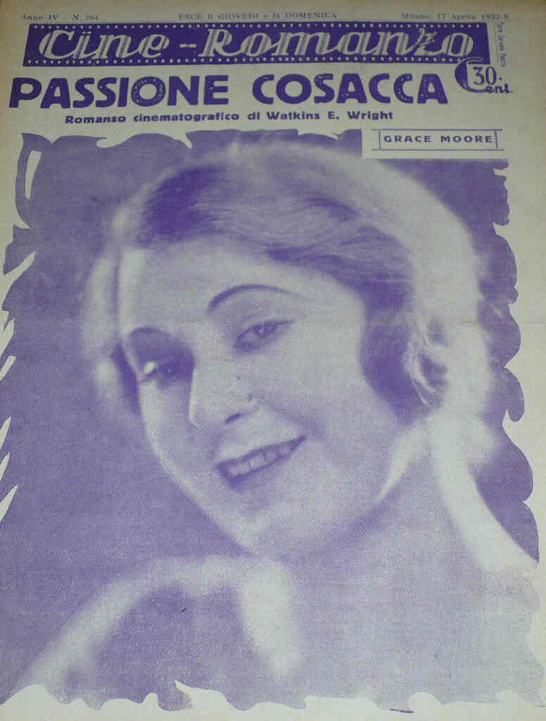 CINE ROMANZO magazine side cover Issue 264 17 April 1932