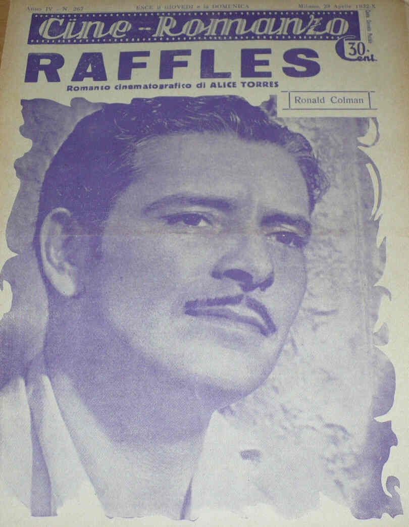 CINE ROMANZO magazine side cover Issue 267 28 April 1932