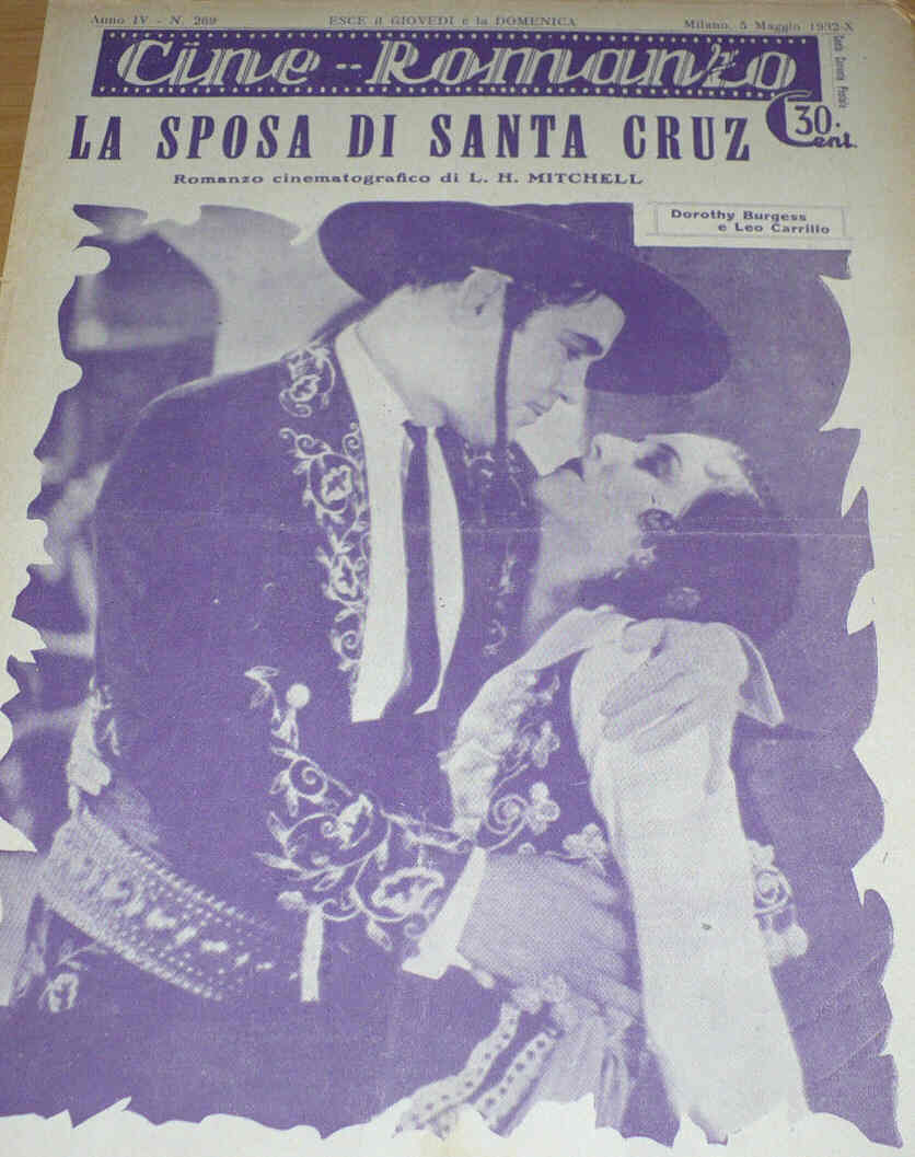 CINE ROMANZO magazine side cover Issue 269 5 May 1932