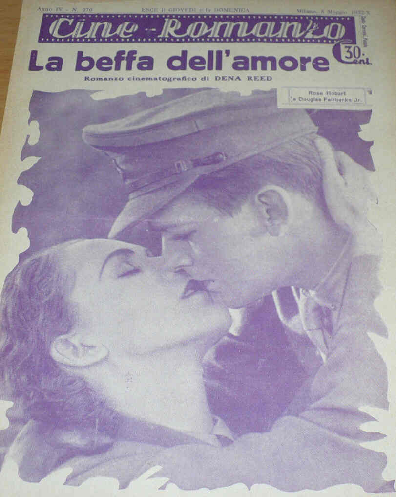 CINE ROMANZO magazine side cover Issue 270 8 May 1932