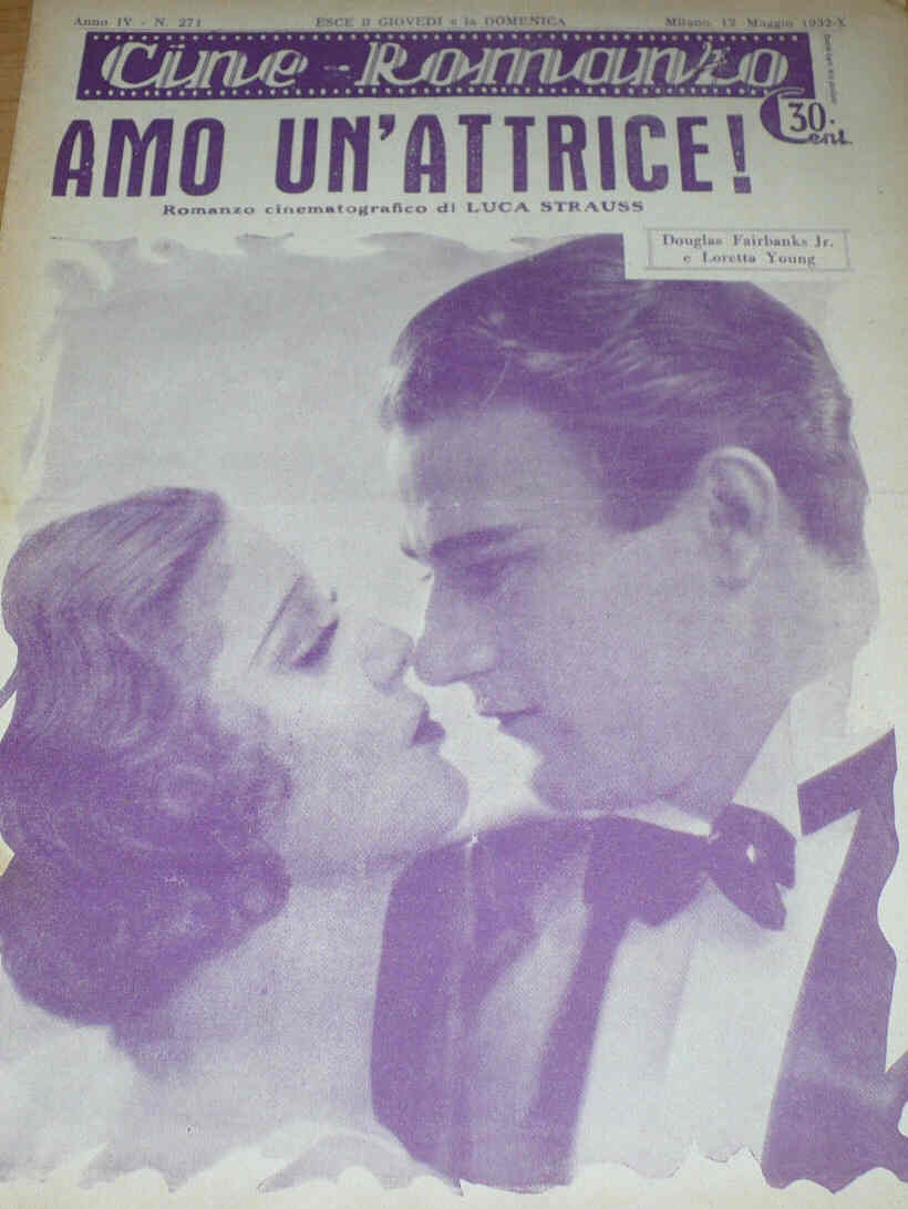 CINE ROMANZO magazine side cover Issue 271 12 May 1932