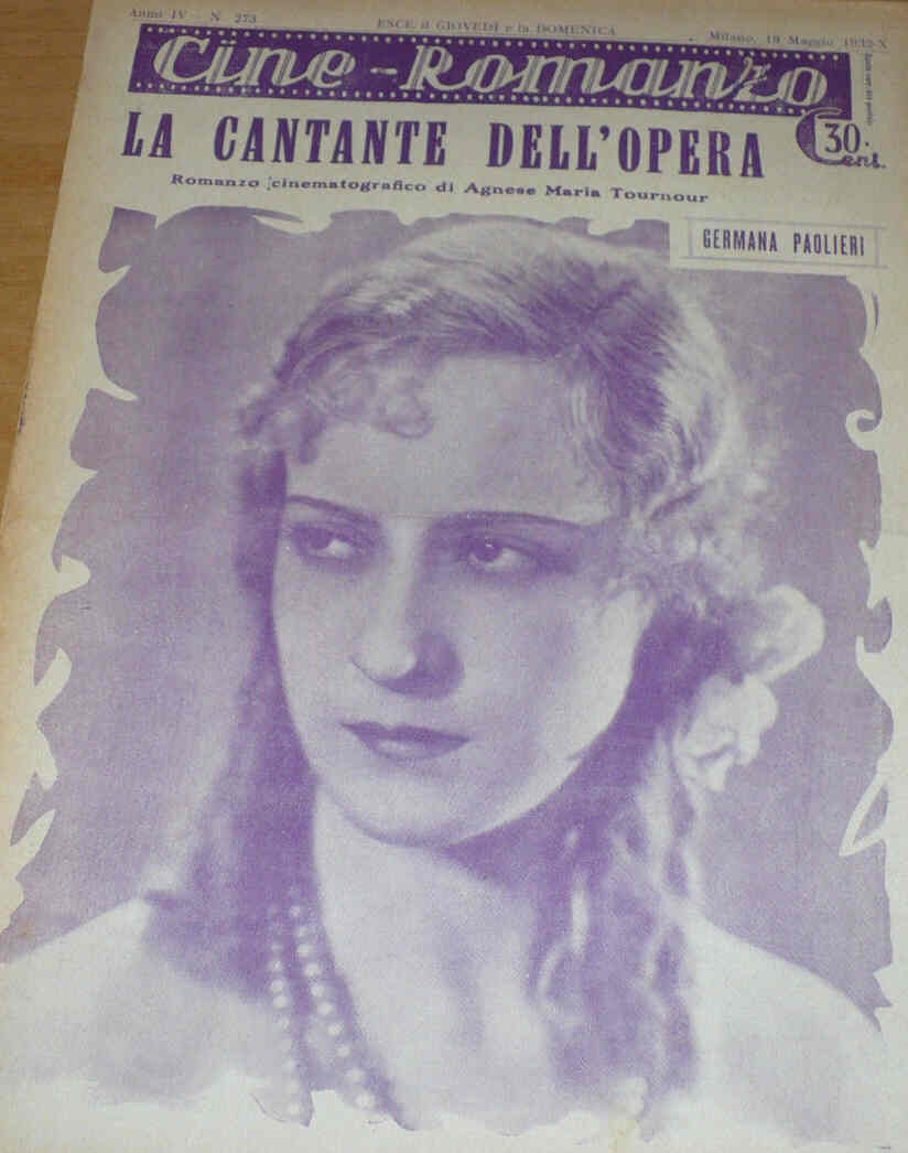 CINE ROMANZO magazine side cover Issue 273 19 May 1932