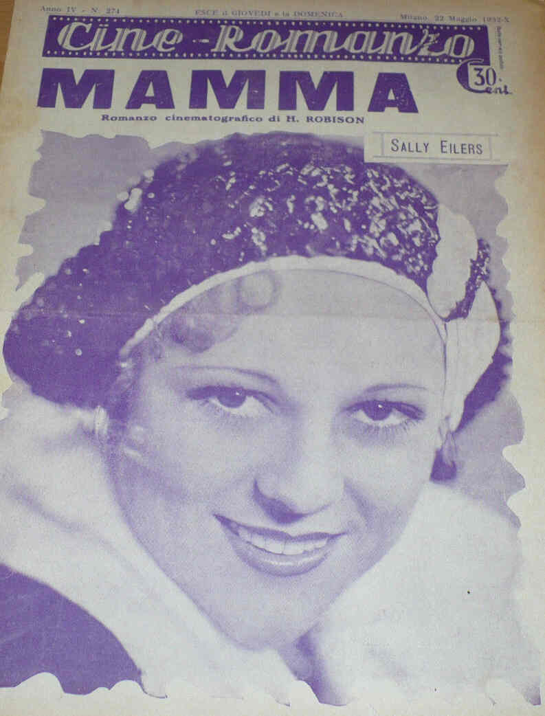 CINE ROMANZO magazine side cover Issue 274 22 May 1932