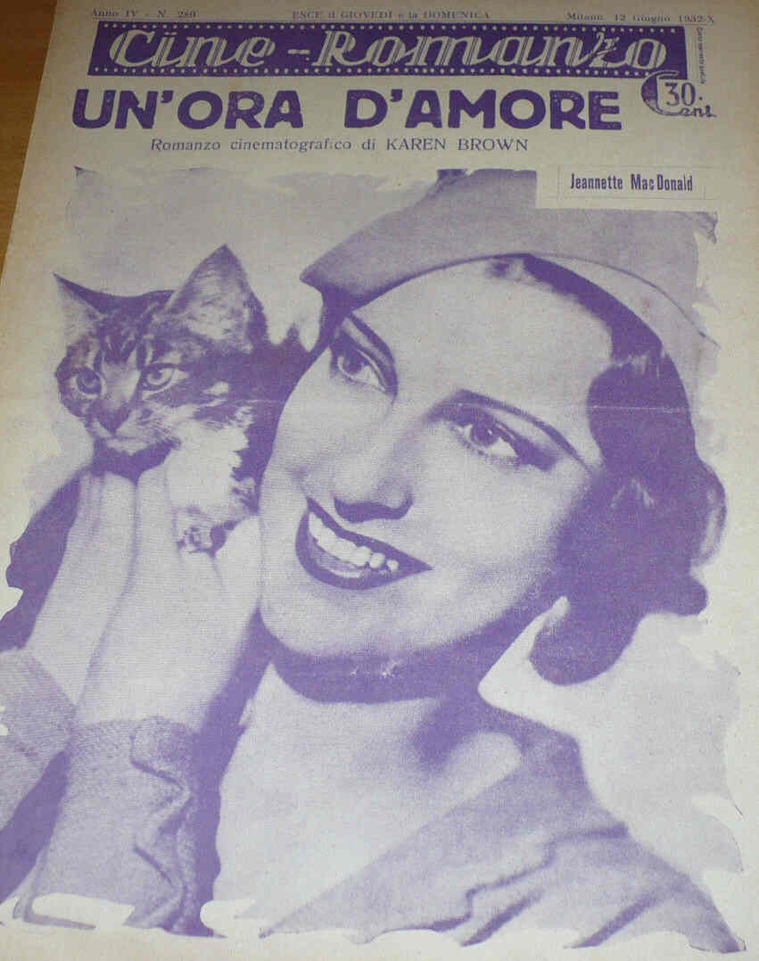 CINE ROMANZO magazine side cover Issue 280 12 June 1932