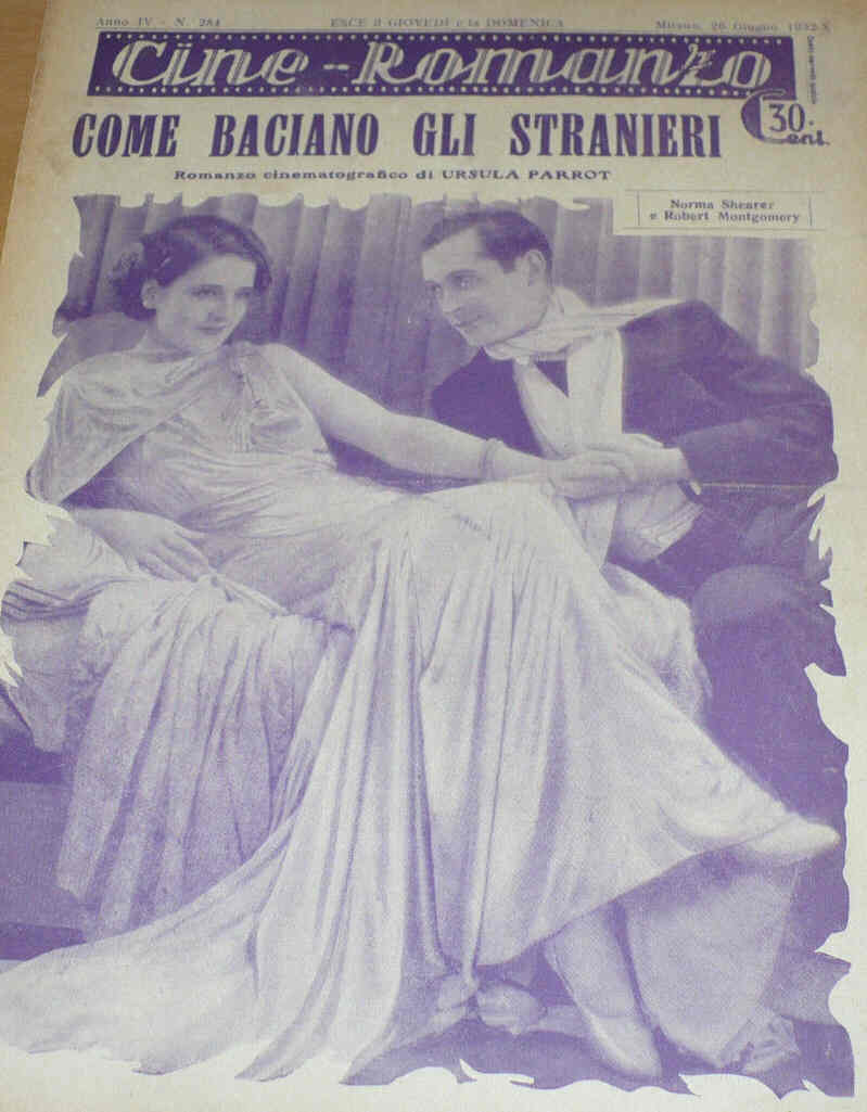 CINE ROMANZO magazine side cover Issue 284 26 June 1932