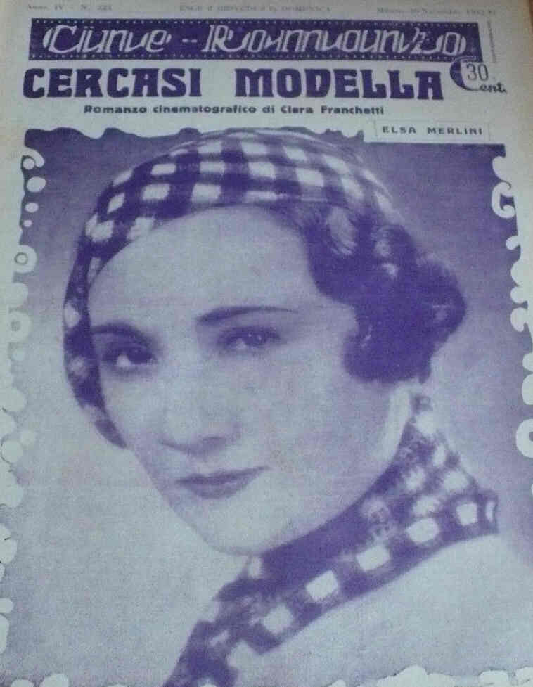 CINE ROMANZO magazine side cover Issue 323 10 November 1932