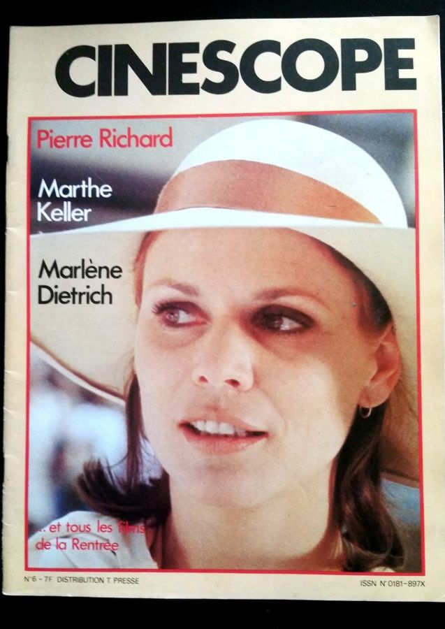 CINESCOPE (70s) magazine side cover Issue 6   1978