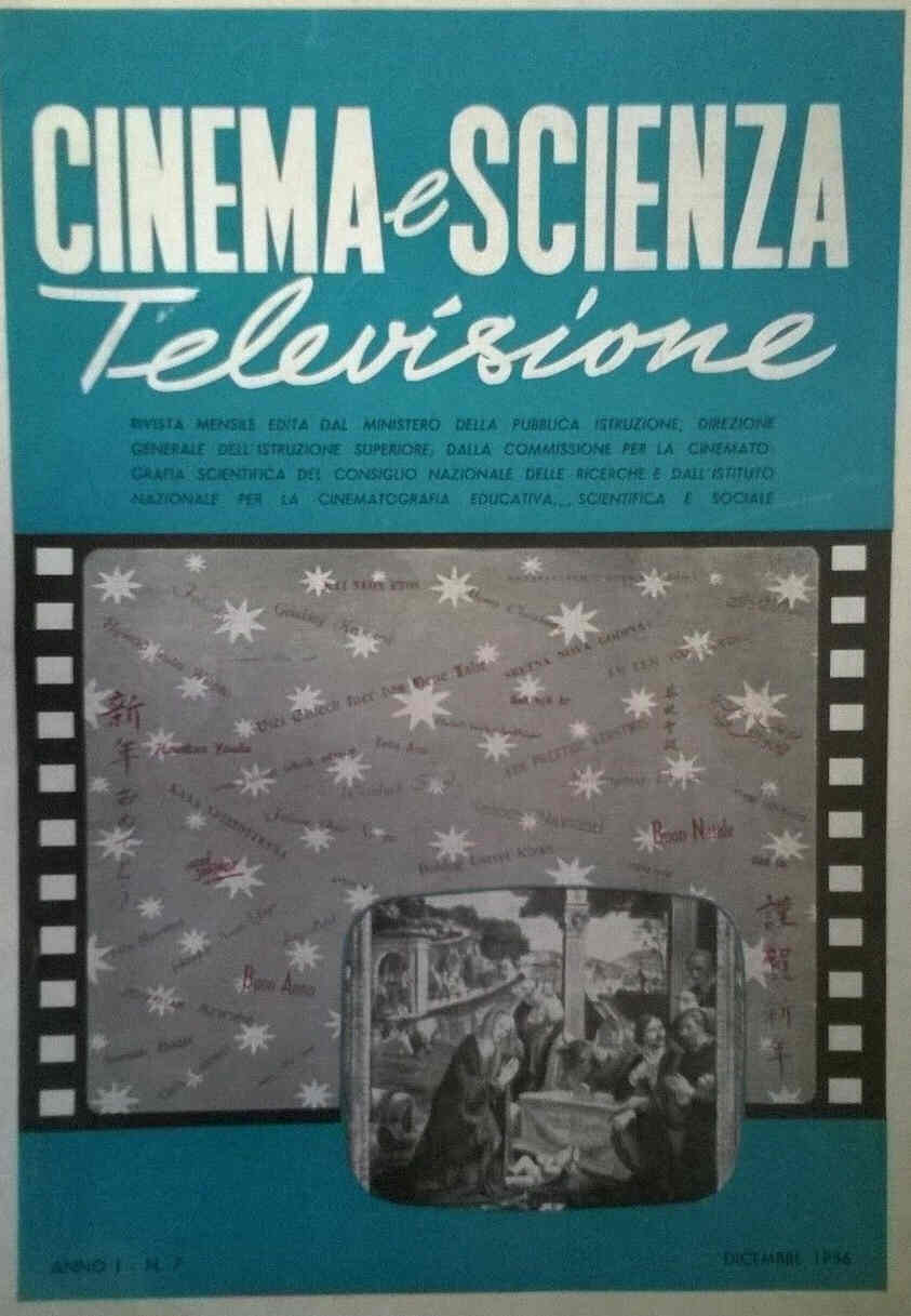 CINEMA E SCIENZA magazine side cover Issue 7 December 1956